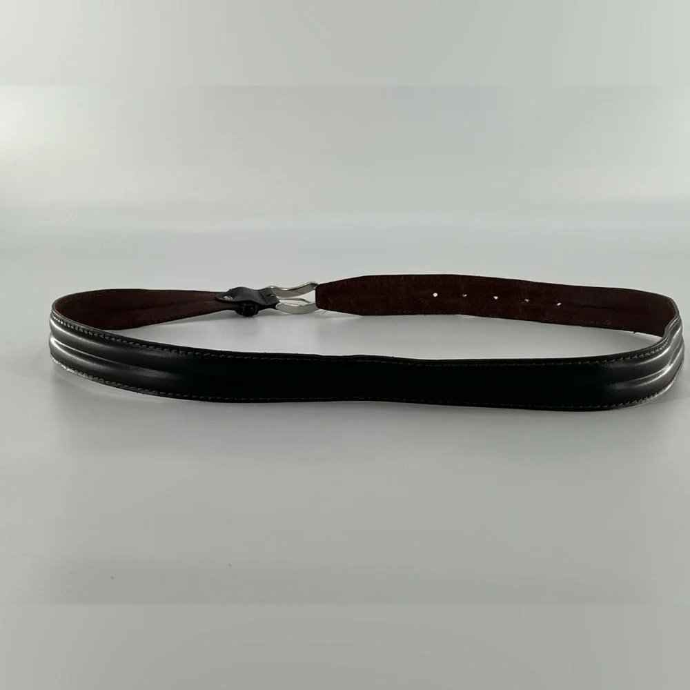 Vintage Vera‎ Pelle Dark Brown Leather Belt 40